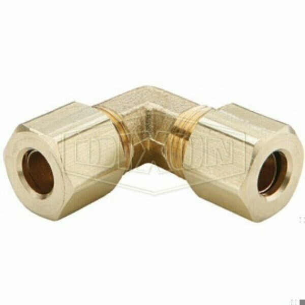 The Right Connection Compression Union Elbow, 3/16 in x 3/8-24 Nominal, Tube x Straight End Style, B, Dixon, Mfr#: 165C-03
